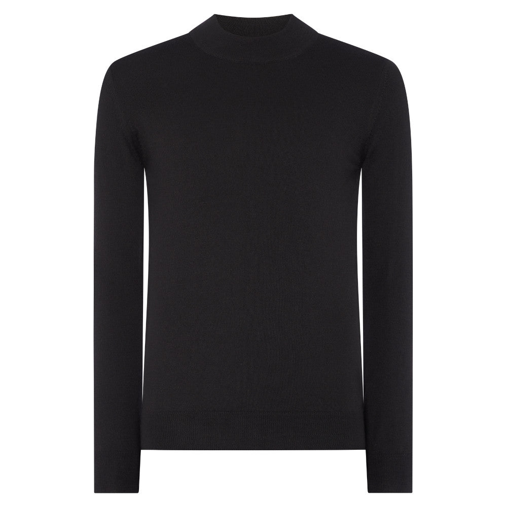 Remus Uomo 53889 00 Black Long Sleeve Turtle Neck