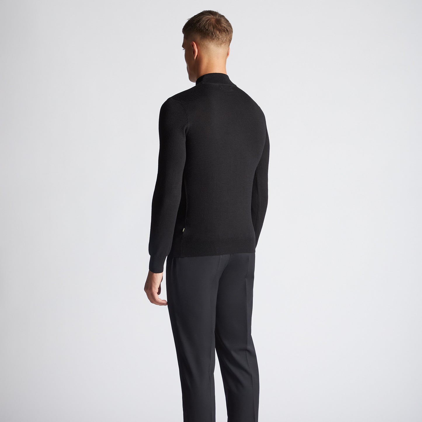 Remus Uomo 53889 00 Black Long Sleeve Turtle Neck