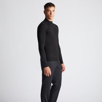 Remus Uomo 53889 00 Black Long Sleeve Turtle Neck