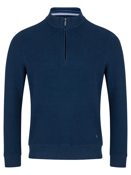 Drifter 55120 27 Dark Blue Half Zip Sweatshirt