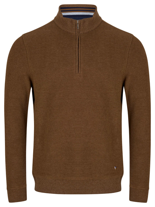 Drifter 55120 43 Camel Half Zip Sweatshirt