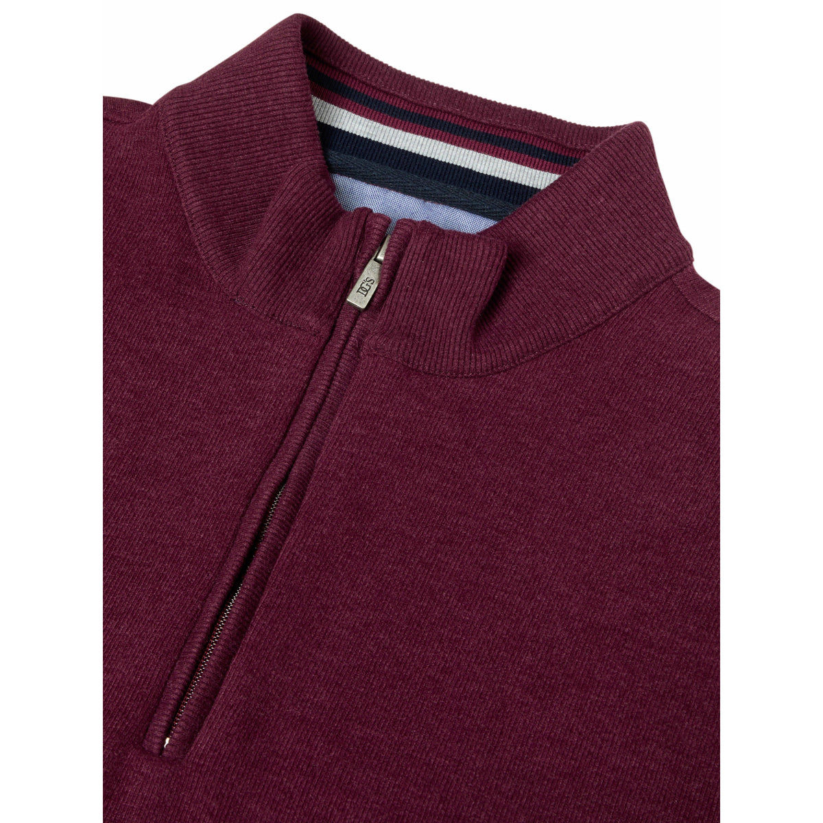 Drifter 55120 67 Burgundy Half Zip Sweatshirt