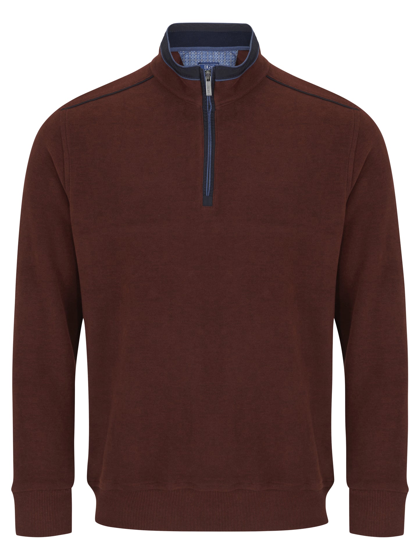 Drifter 55184 59 Rust Half Zip Sweatshirt