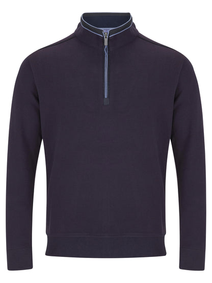 Drifter 55184 77 Purple Half Zip Sweatshirt