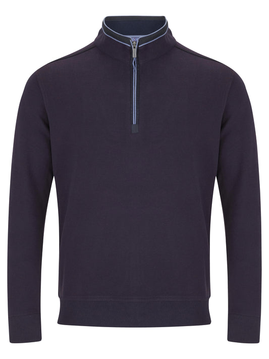 Drifter 55184 77 Purple Half Zip Sweatshirt