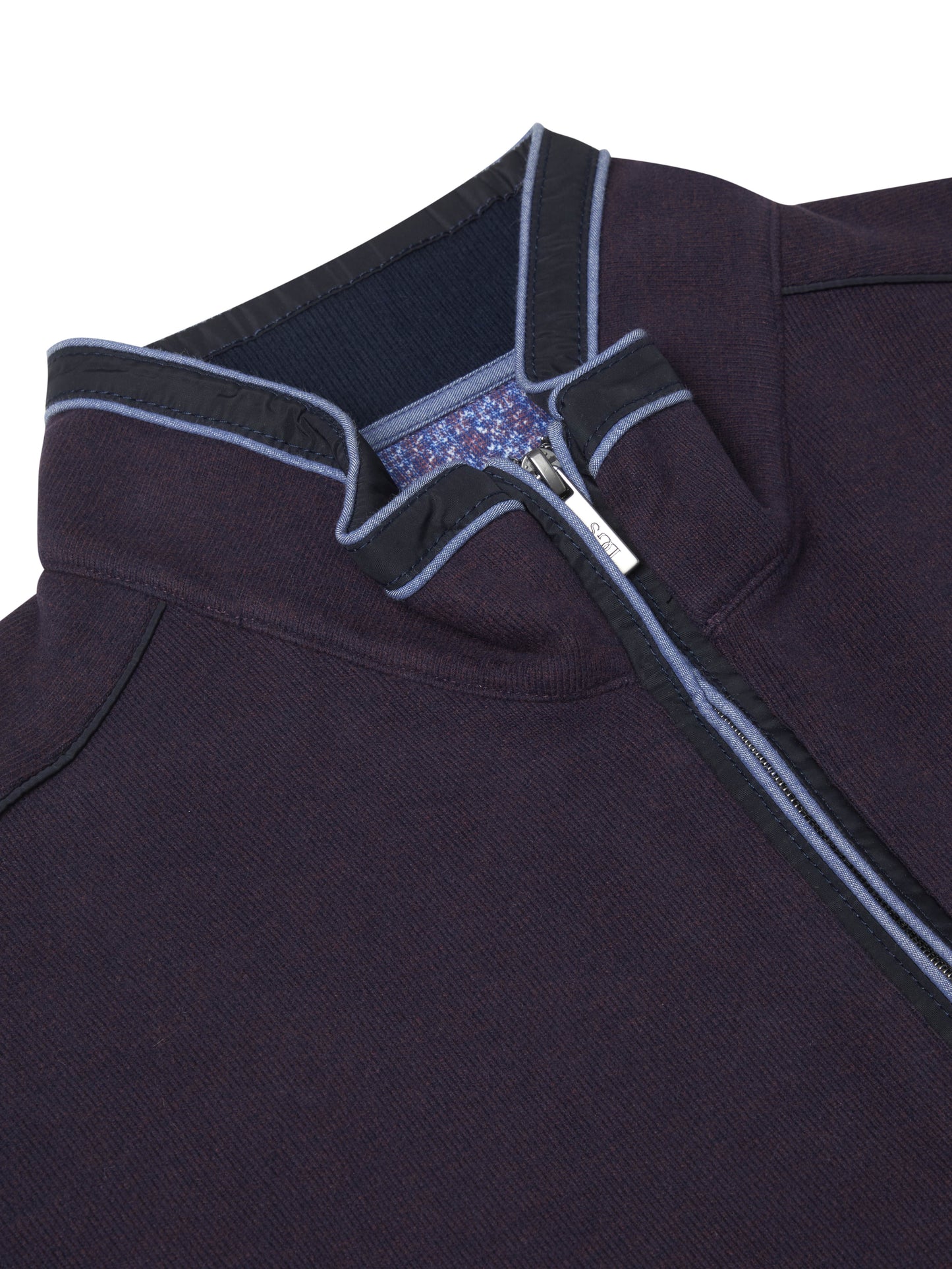 Drifter 55184 77 Purple Half Zip Sweatshirt