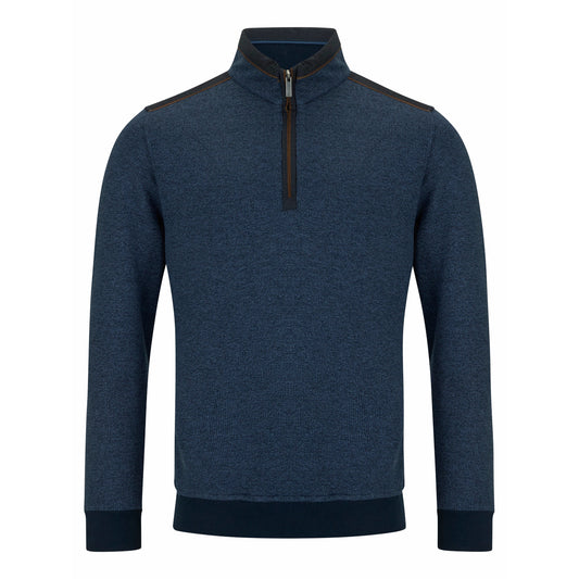 Drifter 55187 25 Air Force Blue Half Zip Sweatshirt