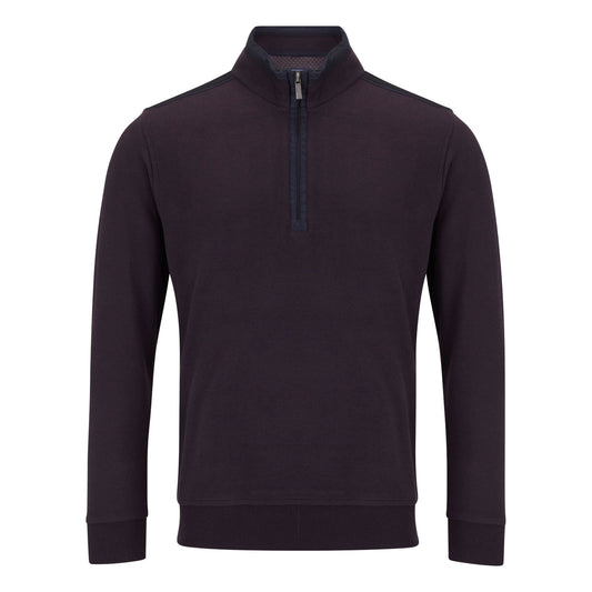 Drifter 55222 77 Purple Half Zip Sweatshirt