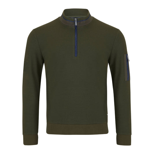 Drifter 55224 36 Green Half Zip Sweatshirt