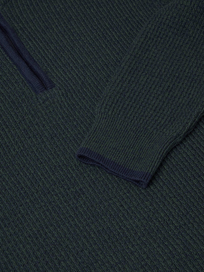 Drifter 55341 39 Green Half Zip Sweater