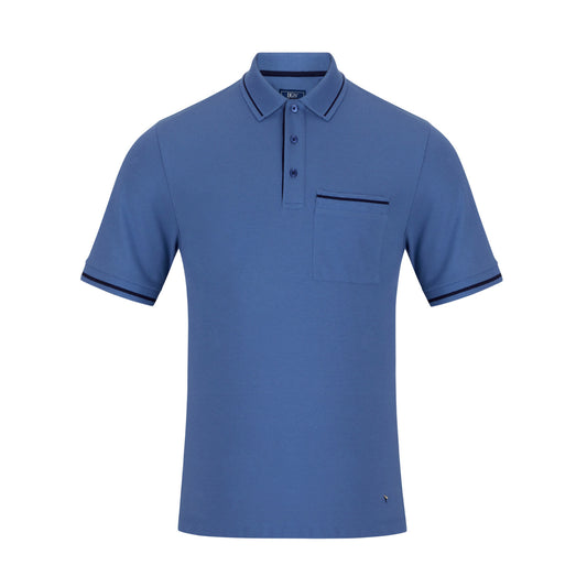 Drifter 55356 24 Blue Short Sleeve Polo Shirt