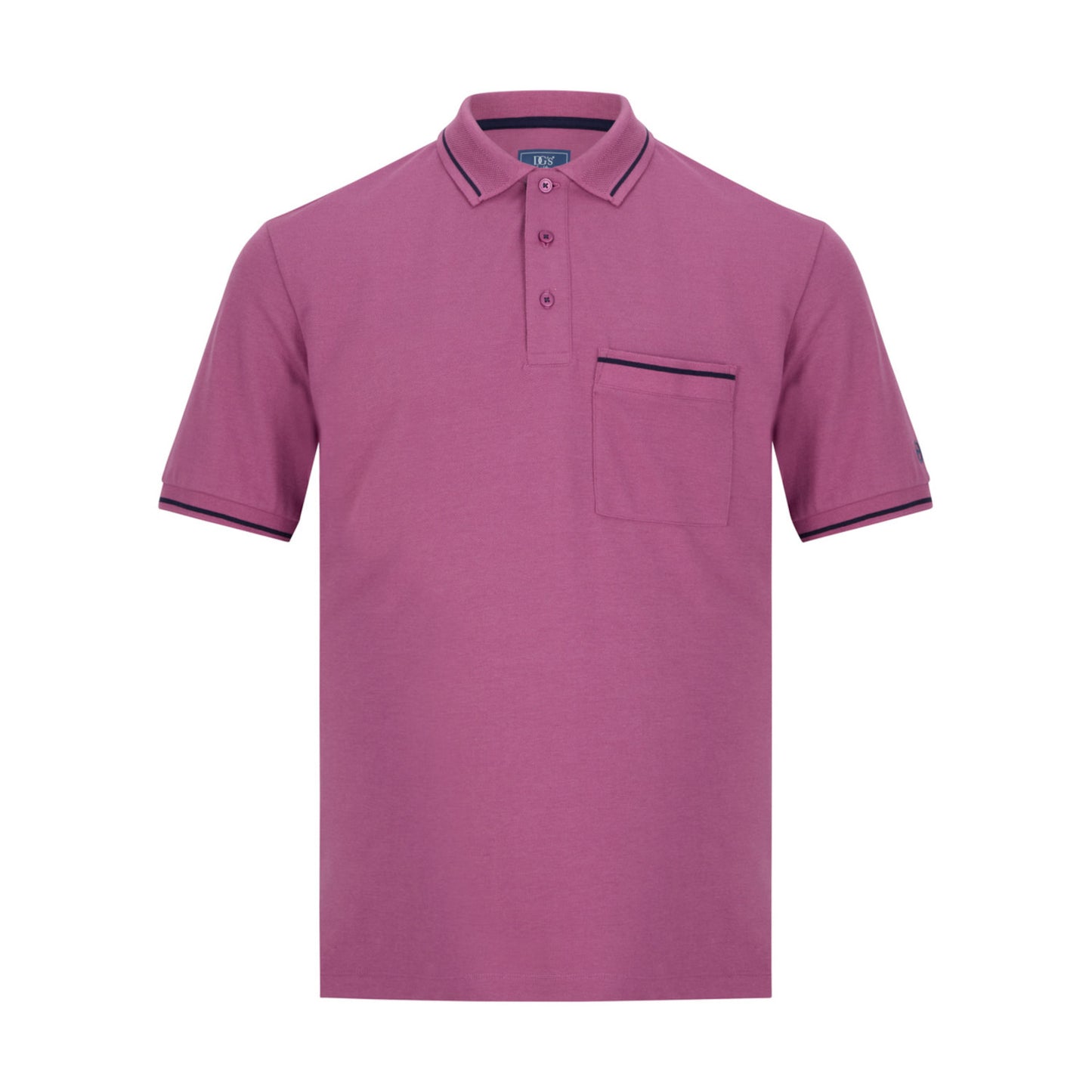 Drifter 55356 63 Raspberry Short Sleeve Polo Shirt