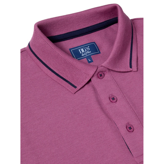 Drifter 55356 63 Raspberry Short Sleeve Polo Shirt