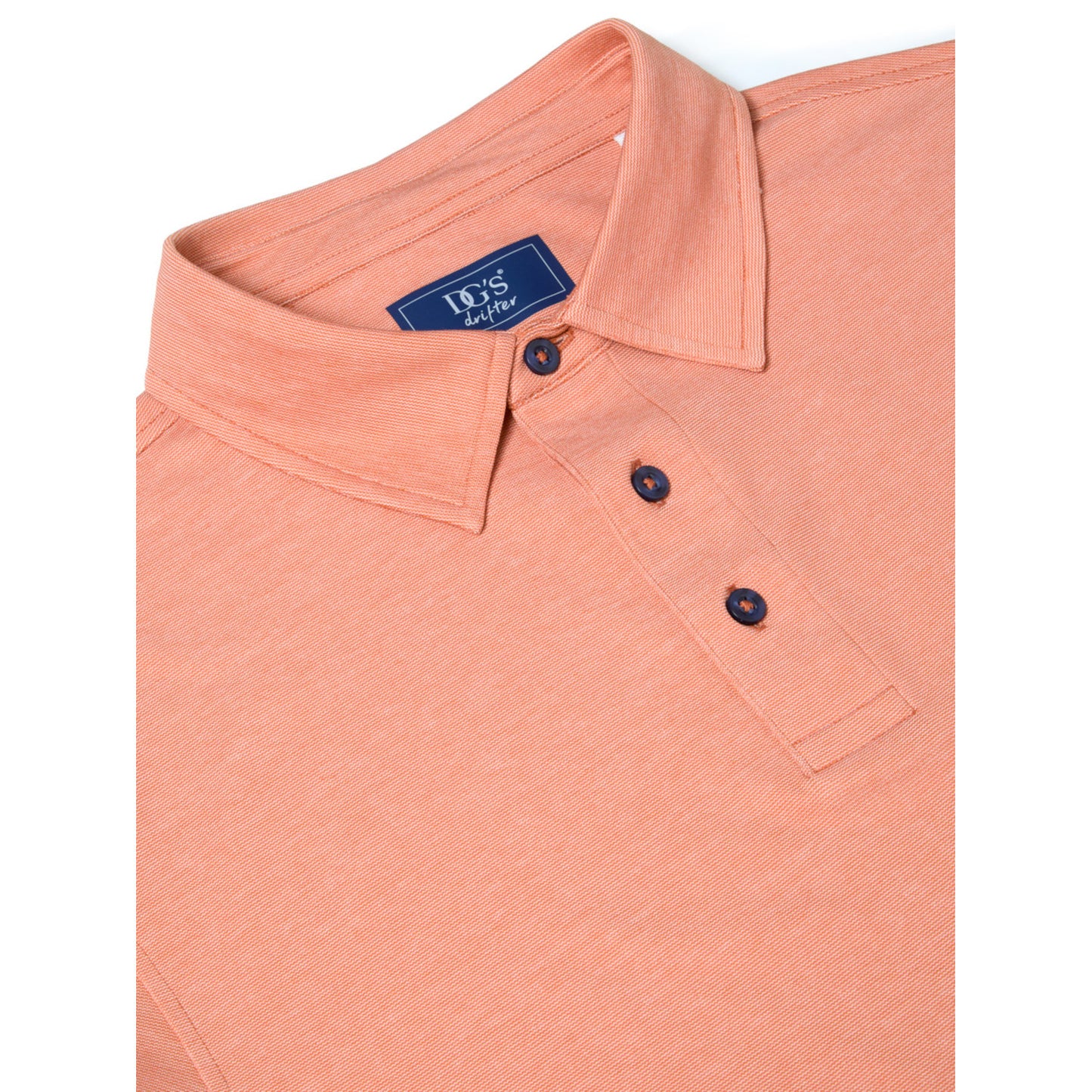 Drifter 55374 55 Light Orange Short Sleeve Polo Shirt