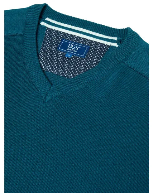 Drifter 55599 268 Teal V-Neck Sweater