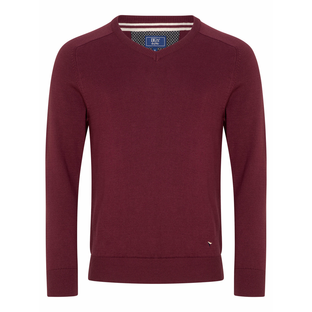 Drifter 55599 765 Red Vee Neck Sweater