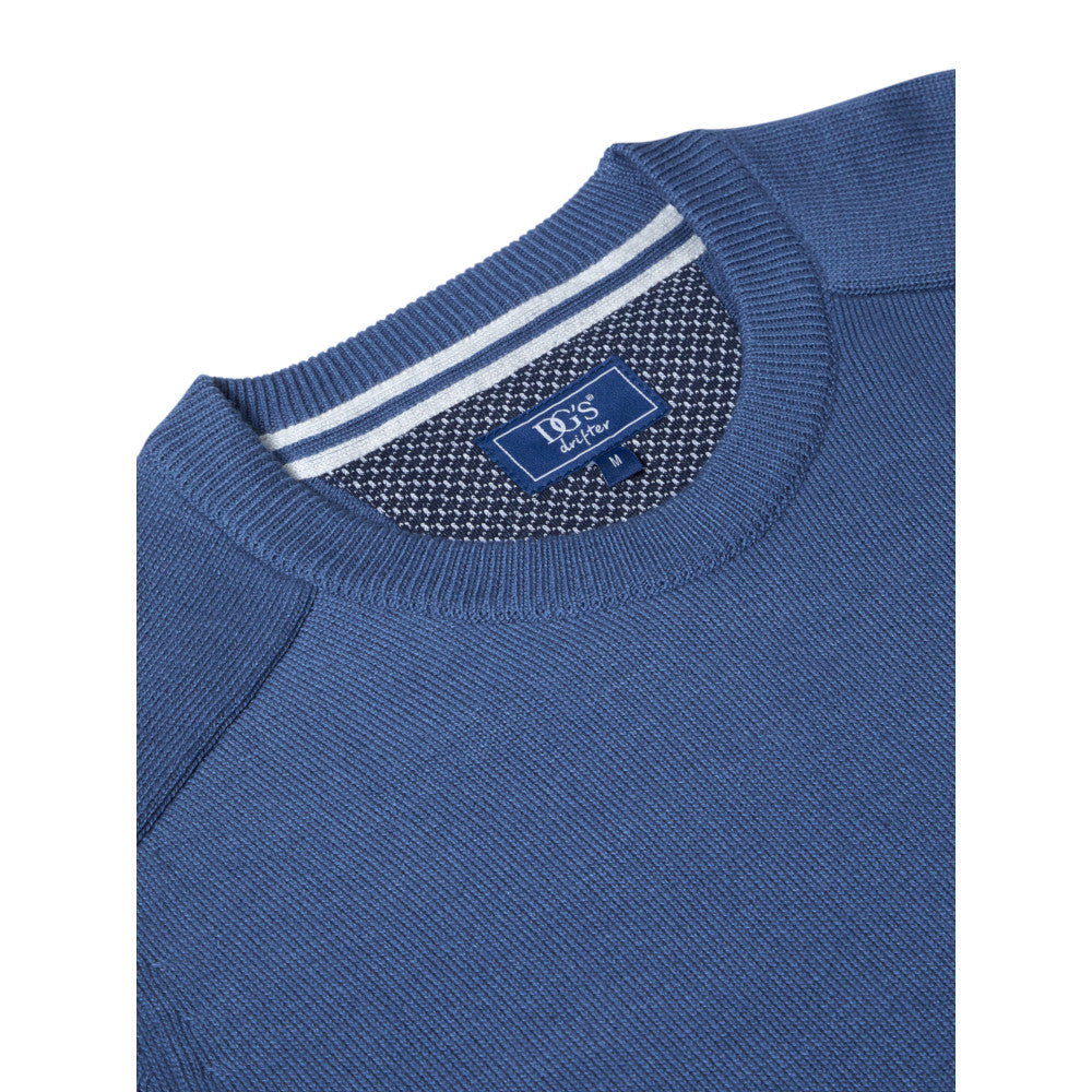 Drifter 55600 262 Airforce Blue Crew Neck Sweater