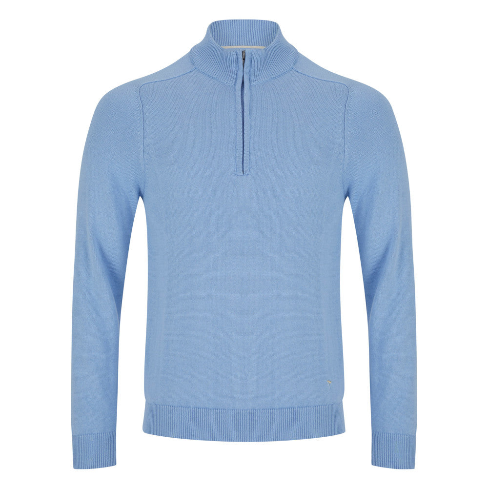 Drifter 55601 21 Light Blue Half Zip Sweatshirt