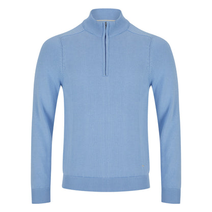 Drifter 55601 21 Light Blue Half Zip Sweatshirt