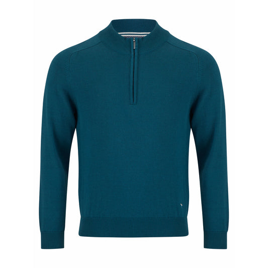 Drifter 55601 268 Teal Half Zip Sweatshirt