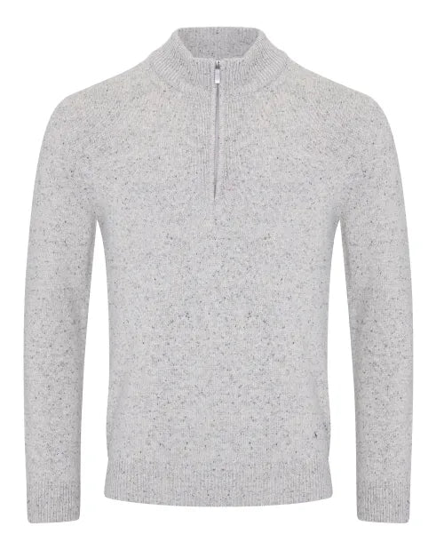 Drifter 55642 03 Lt Grey Half Zip Sweater