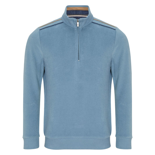 Drifter 55708 24 Blue Half zip Casual Top