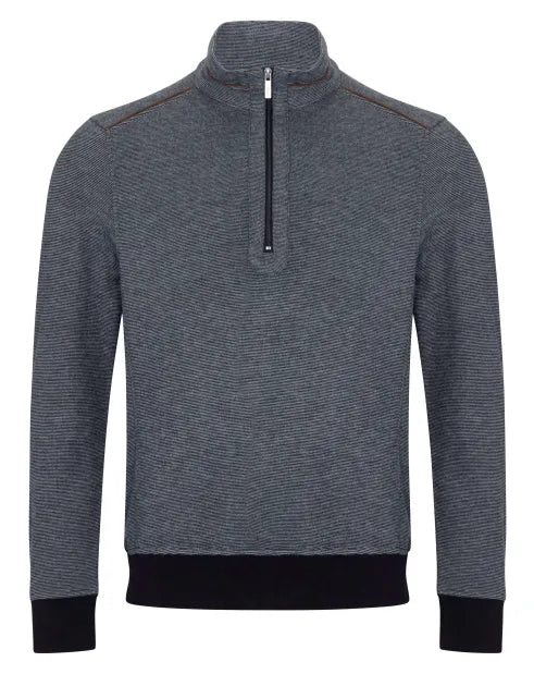 Drifter 55709 08 Grey Half zip Casual Top