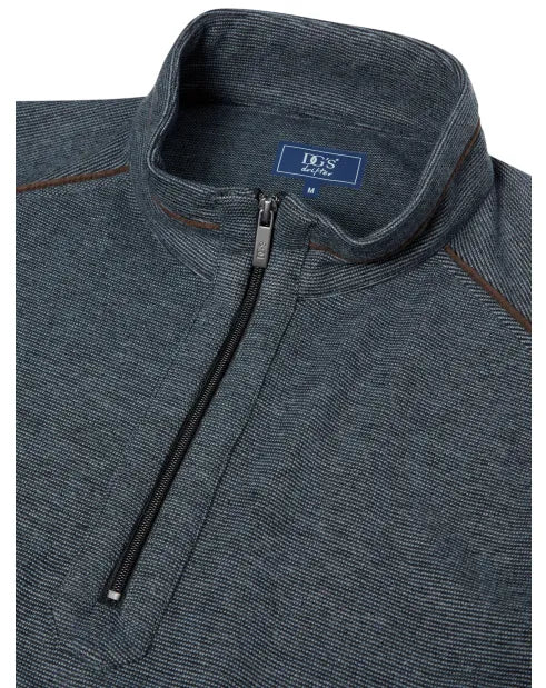Drifter 55709 08 Grey Half zip Casual Top