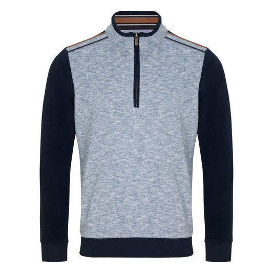 Drifter 55710 78 Navy Half zip Casual Top
