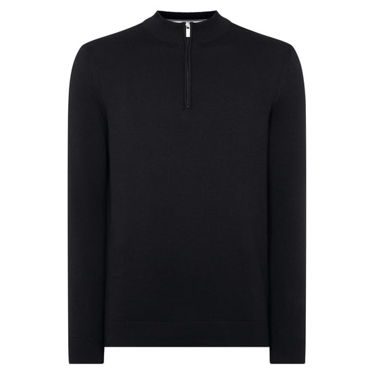 Remus Uomo 58601 00 Black Crew Neck Sweater