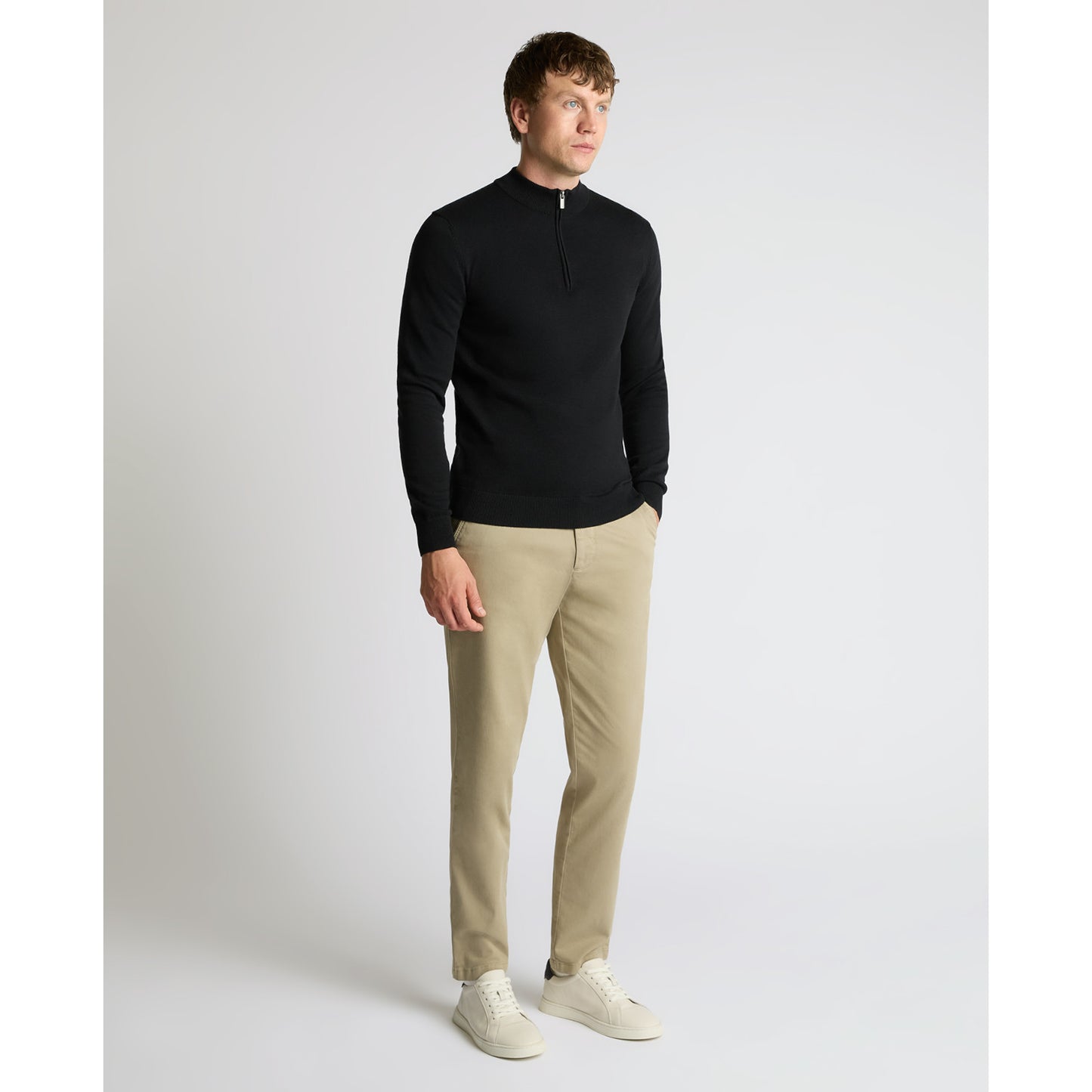 Remus Uomo 58601 00 Black Crew Neck Sweater
