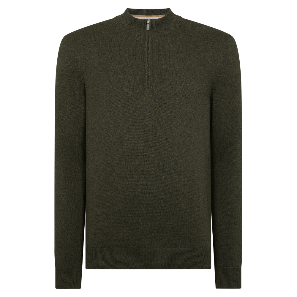 Remus Uomo 58601 36 Khaki Crew Neck Sweater