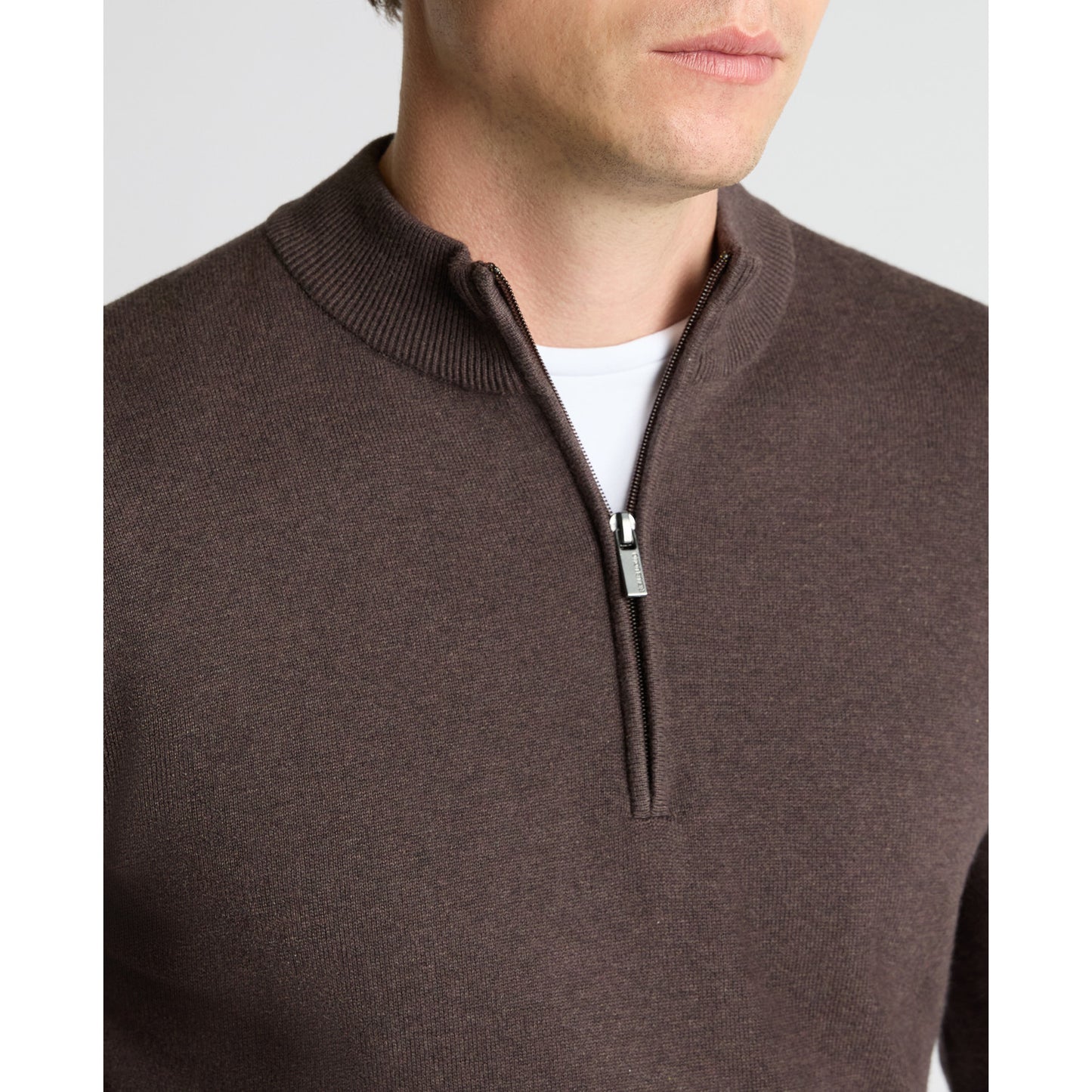 Remus Uomo 58601 48 Brown Crew Neck Sweater