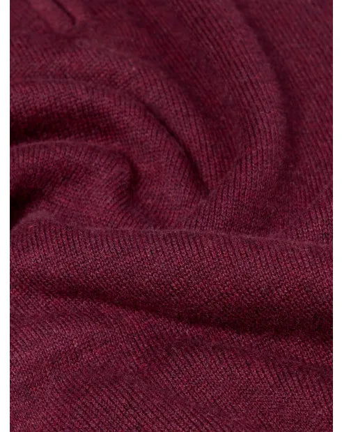 Remus Uomo 58601 67 Burgundy Half Zip