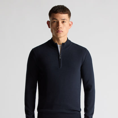 Remus Uomo 58601 78 Navy Crew Neck Sweater