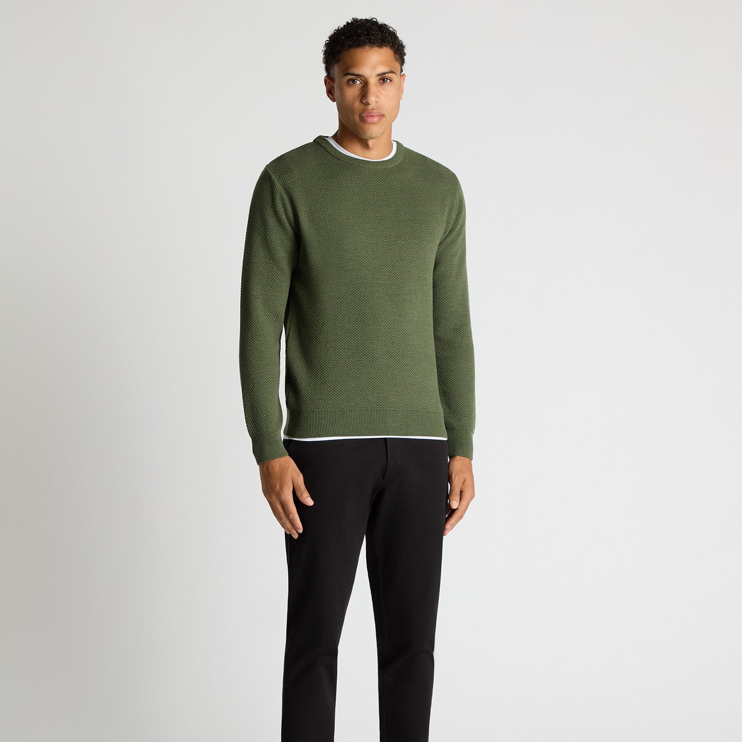 Remus Uomo 58665 35 Green Crew Neck Sweater