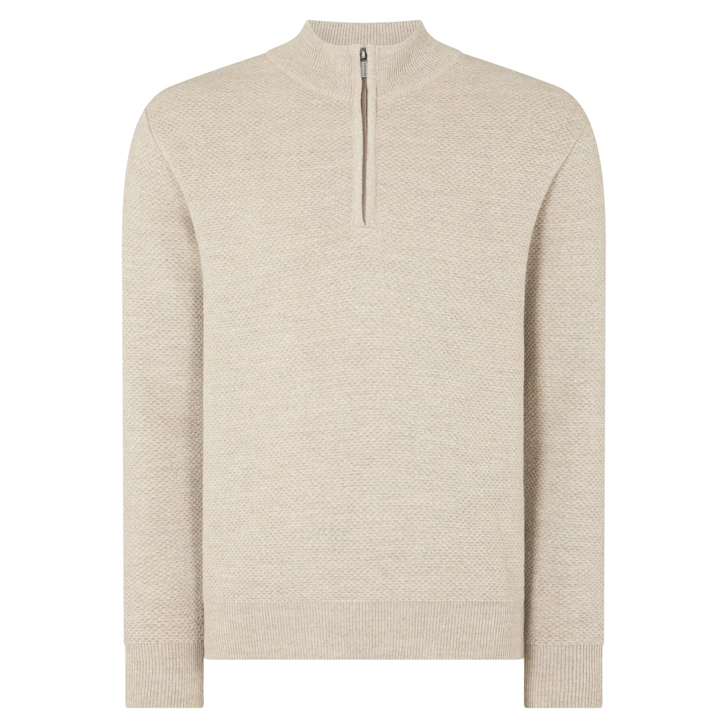 Remus Uomo 58666 91 Ecru Half Zip Sweatshirt