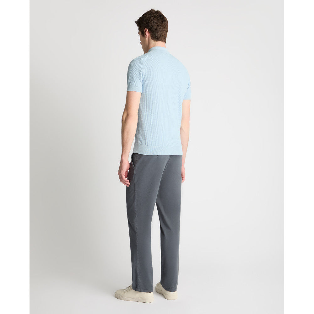 Remus Uomo 58696 22 Sky Blue Knit Polo Shirt