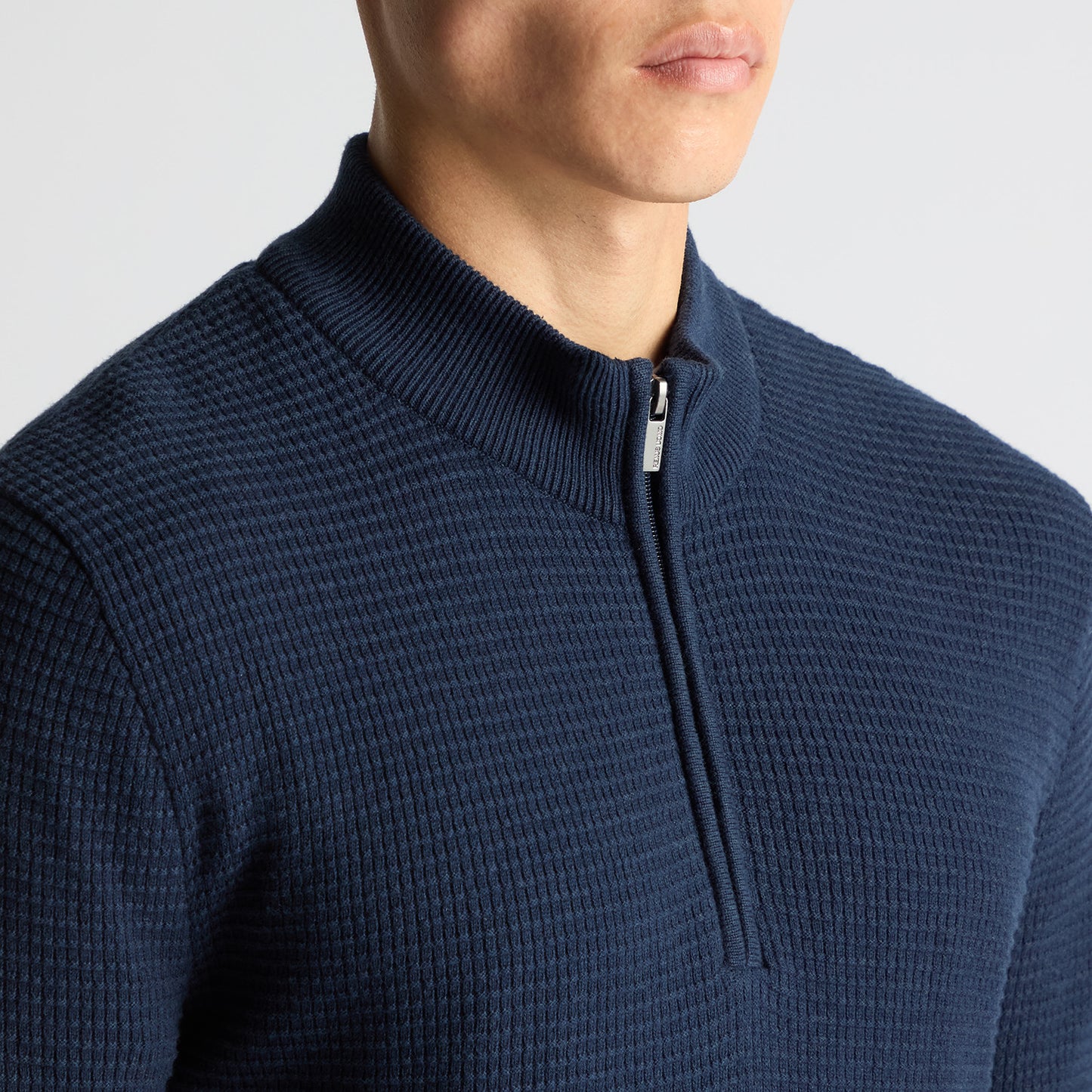 Remus Uomo 58698 28 Indigo Half Zip Sweater