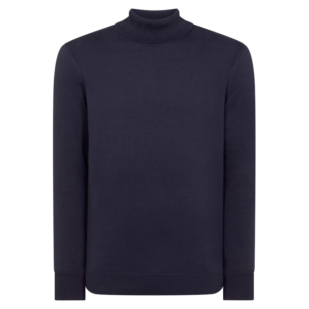 Remus Uomo 58699 29 Dark Blue Roll Neck Sweater