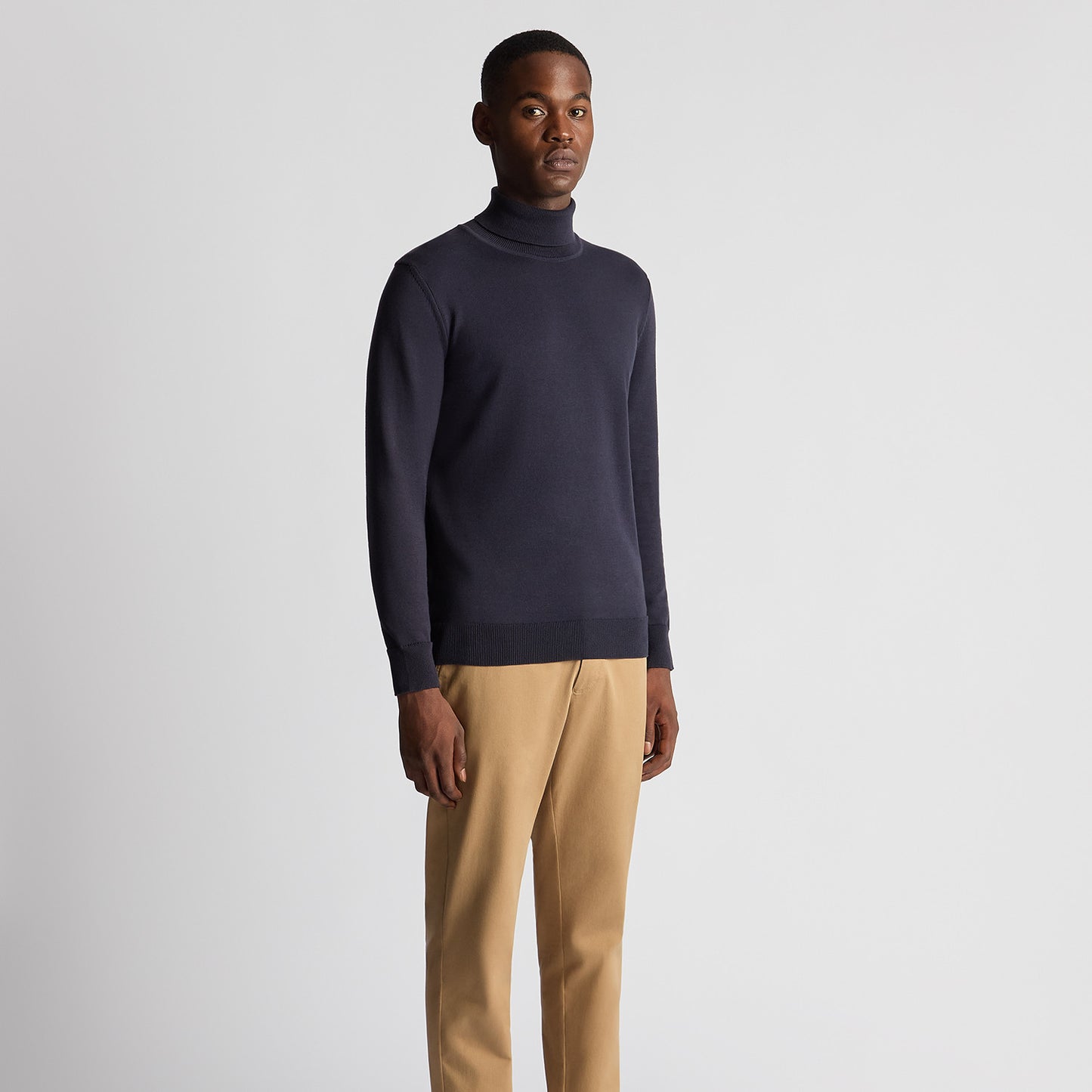 Remus Uomo 58699 29 Dark Blue Roll Neck Sweater