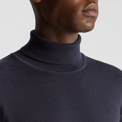 Remus Uomo 58699 29 Dark Blue Roll Neck Sweater