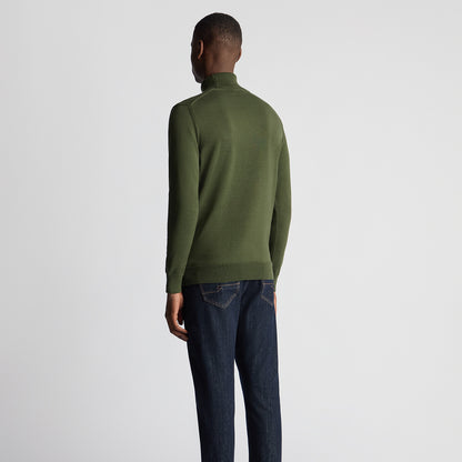 Remus Uomo 58699 35 Green Roll Neck Sweater