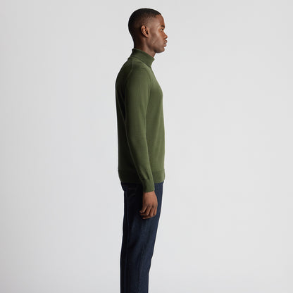 Remus Uomo 58699 35 Green Roll Neck Sweater