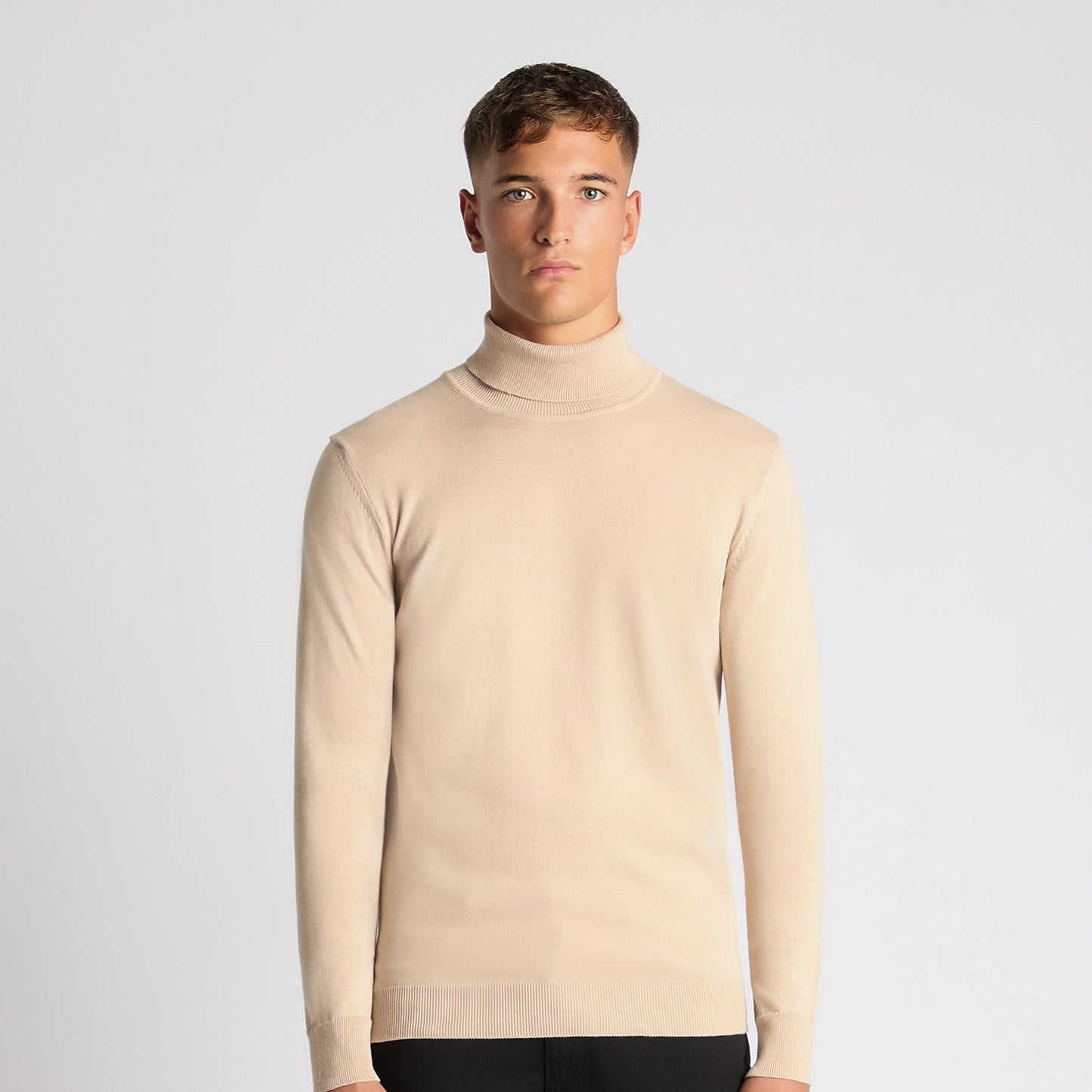 Remus Uomo 58699 91 Ecru Roll Neck Sweater