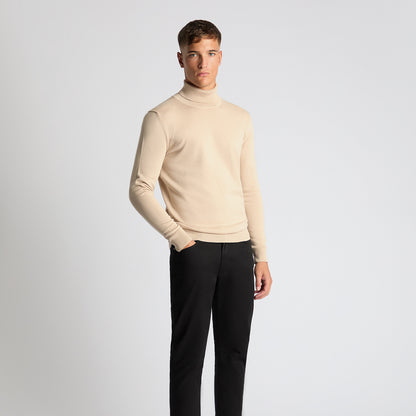 Remus Uomo 58699 91 Ecru Roll Neck Sweater