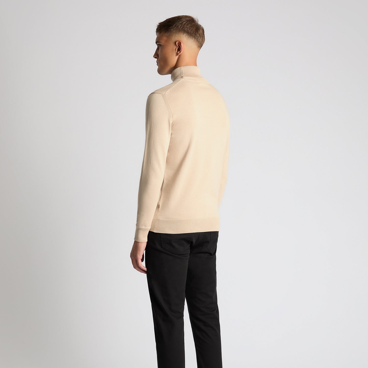 Remus Uomo 58699 91 Ecru Roll Neck Sweater