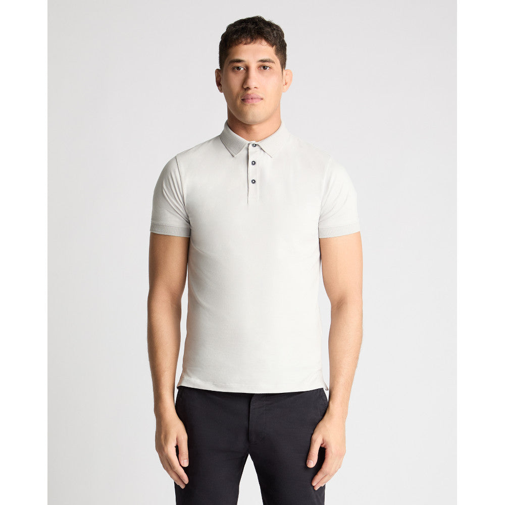Remus Uomo 58724 03 Quiet Grey Short Sleeve Polo Shirt