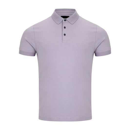Remus Uomo 58724 72 Lavender Grey Short Sleeve Polo Shirt