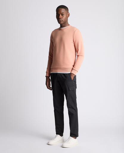 Remus Uomo 58760 62 Pink Salmon Crew Neck Sweatshirt